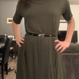 Black and silver lobster clasp belt